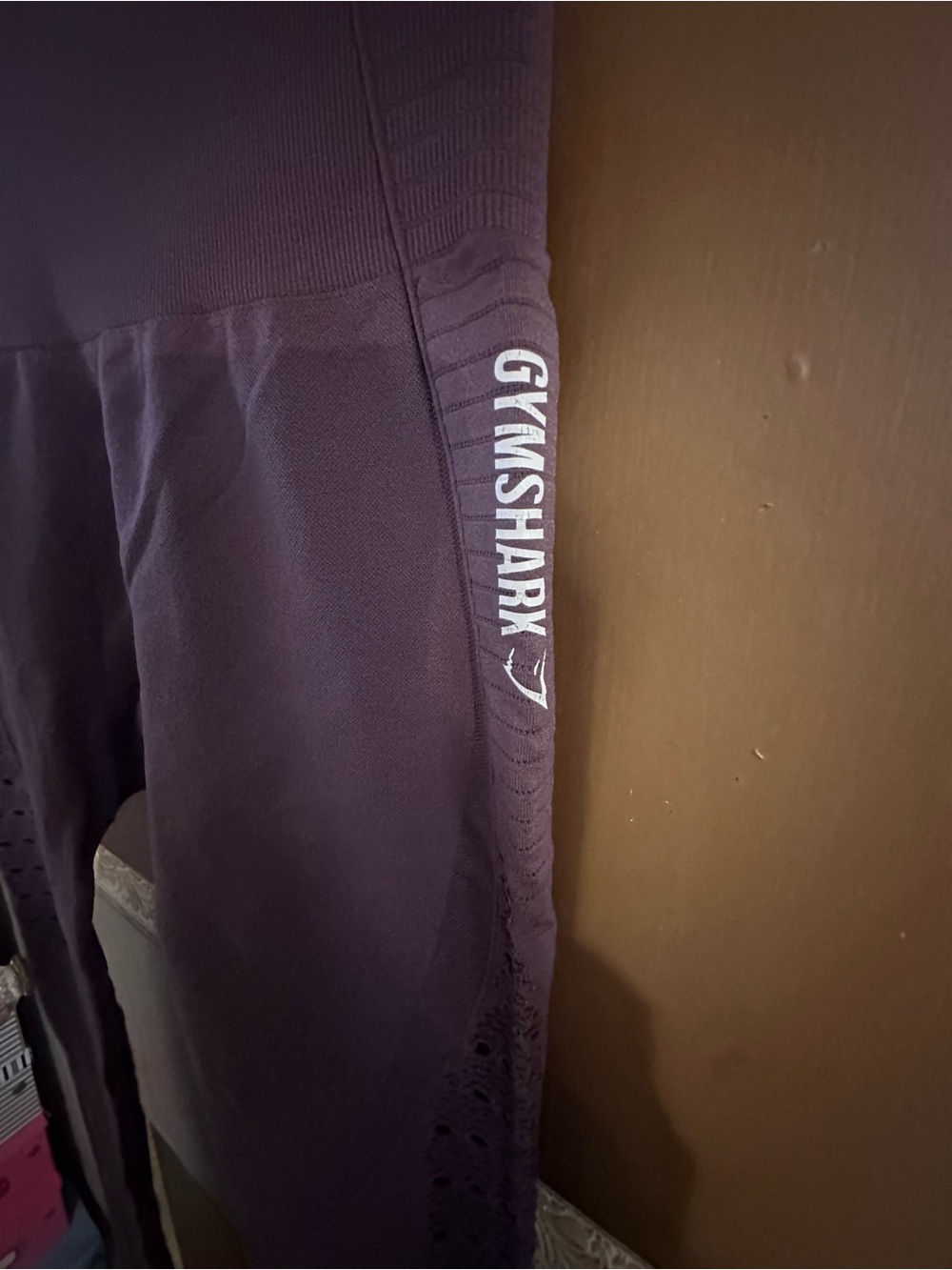 Gymshark Plum Seamless Leggings with Side Logo